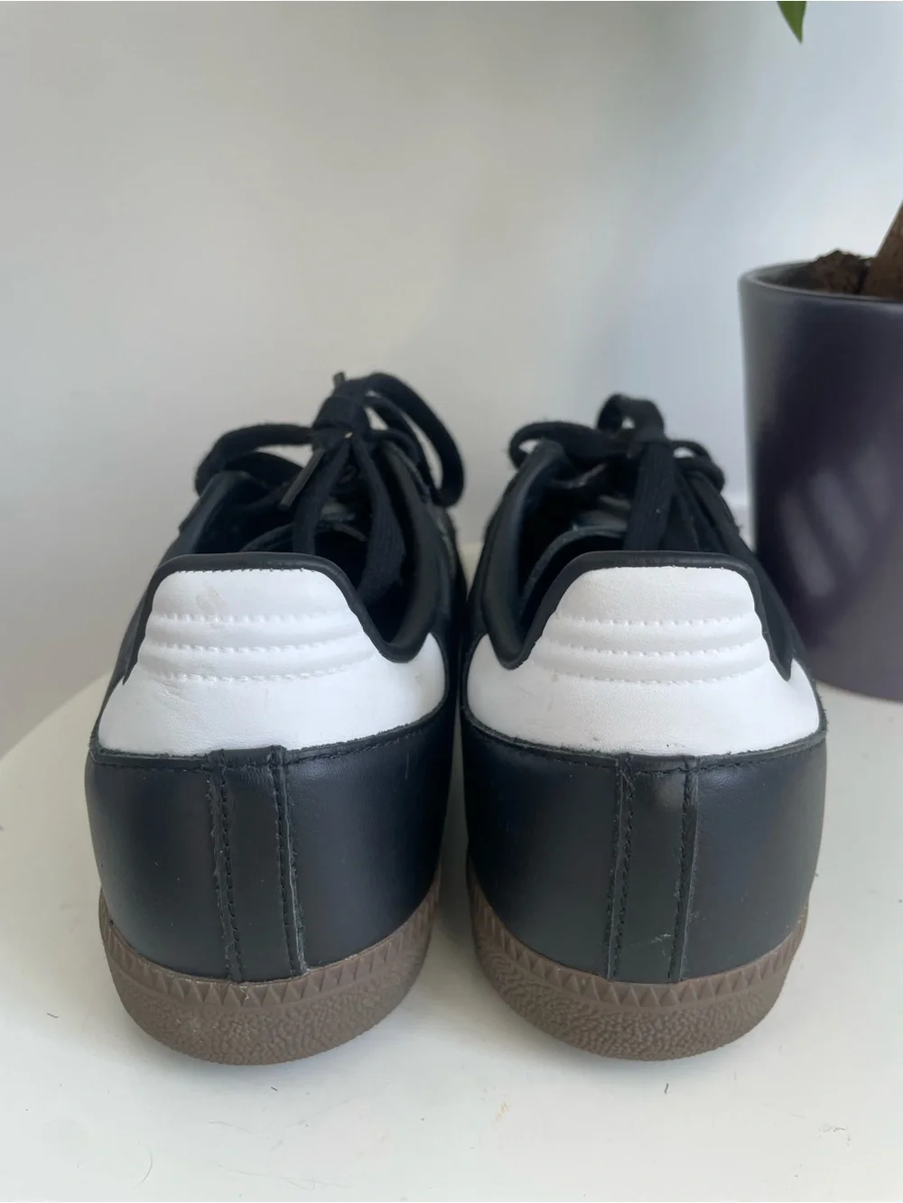 Women Size 9 adidas Samba OG Black White Gum Shoes